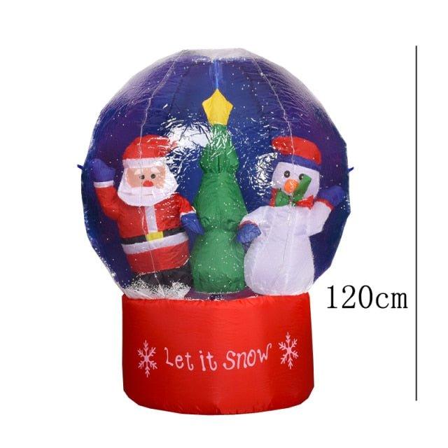 Christmas Inflatable Toy Snowman with LED Lights – Family-Friendly Holiday Decoration | Christmas Trees USA