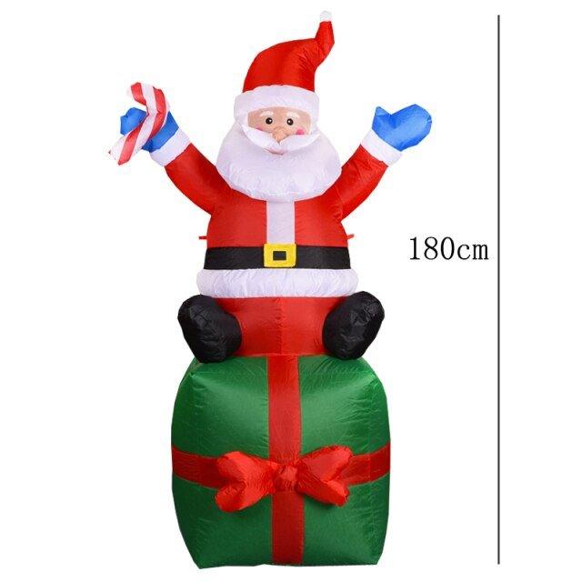 Christmas Inflatable Toy Snowman with LED Lights – Family-Friendly Holiday Decoration | Christmas Trees USA