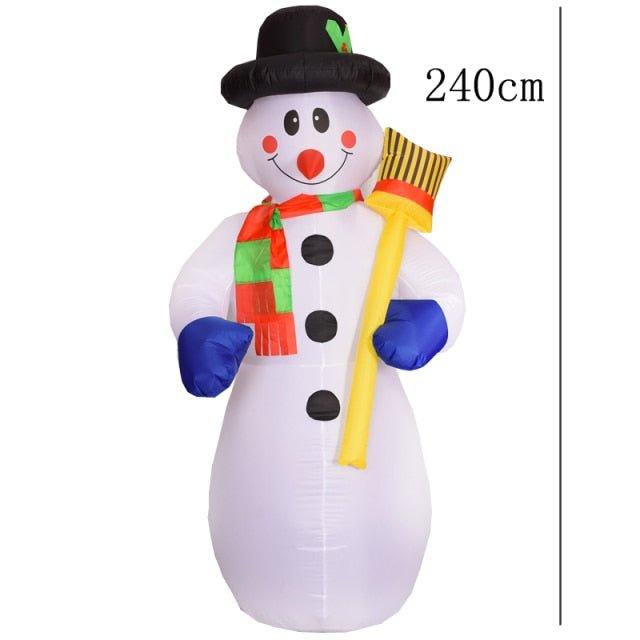 Christmas Inflatable Toy Snowman with LED Lights – Family-Friendly Holiday Decoration | Christmas Trees USA
