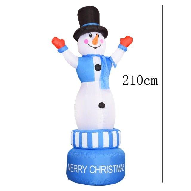 Christmas Inflatable Toy Snowman with LED Lights – Family-Friendly Holiday Decoration | Christmas Trees USA