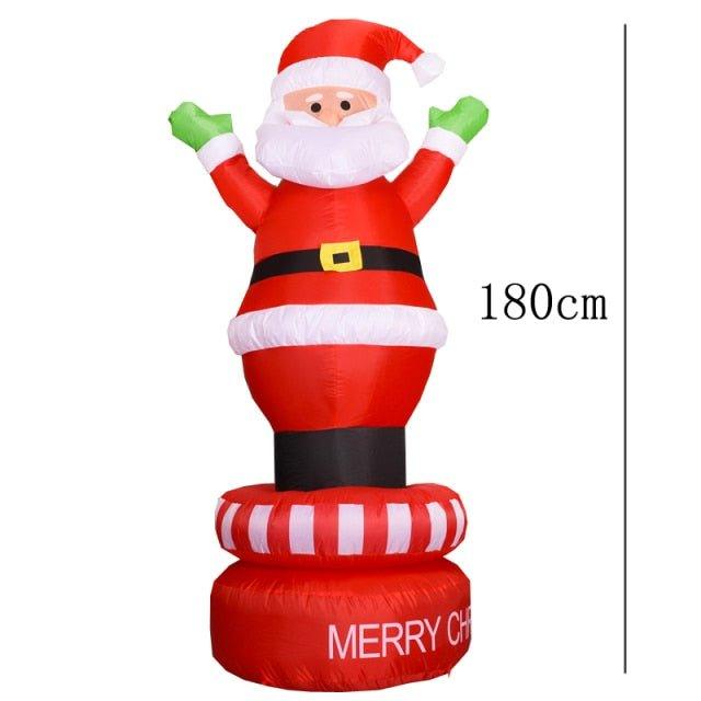 Christmas Inflatable Toy Snowman with LED Lights – Family-Friendly Holiday Decoration | Christmas Trees USA