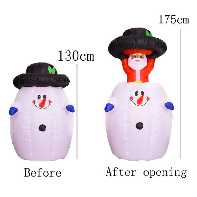 Christmas Inflatable Toy Snowman with LED Lights – Family-Friendly Holiday Decoration | Christmas Trees USA