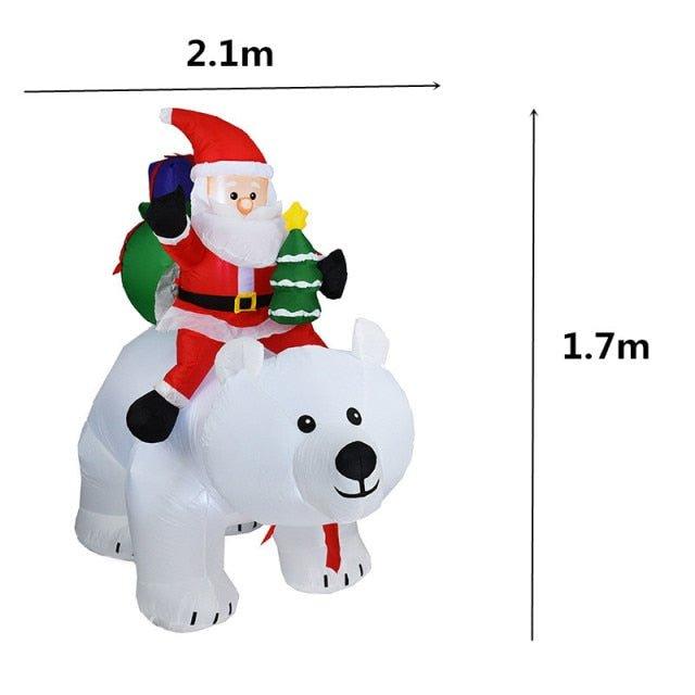 Christmas Inflatable Toy Snowman with LED Lights – Family-Friendly Holiday Decoration | Christmas Trees USA
