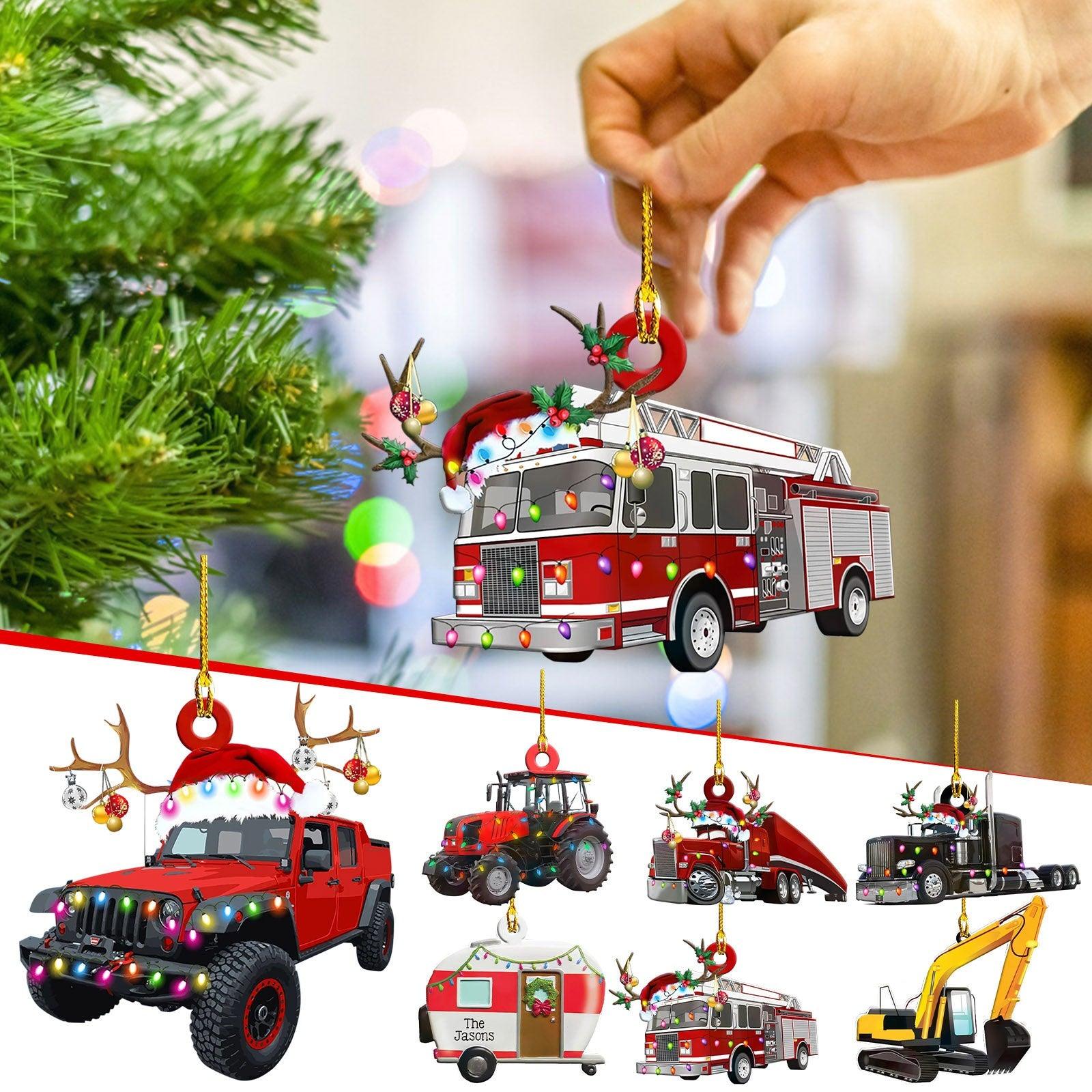 Christmas Hanging Vehicle Ornaments - Festive Holiday Tree Decor | Christmas Trees USA
