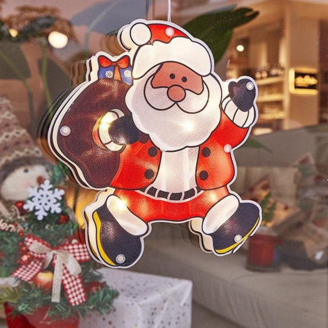 Window Suction Christmas Decorative Lights