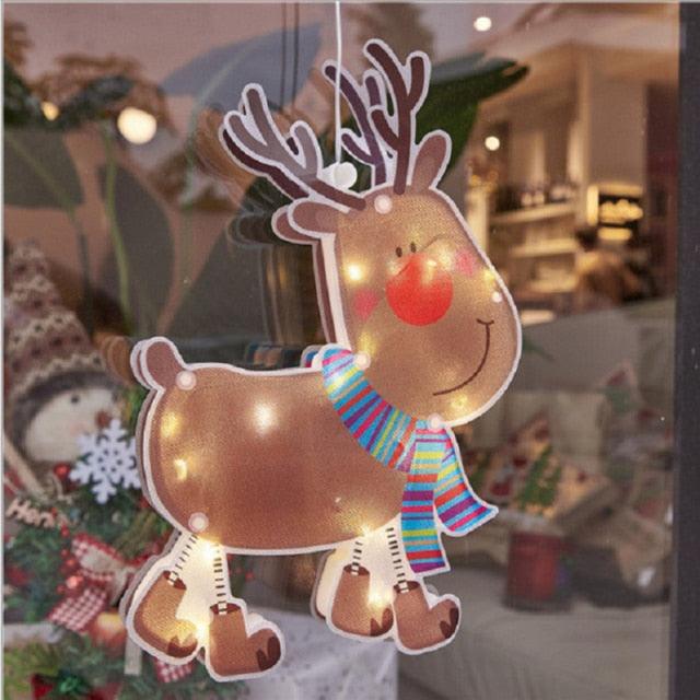 Window Suction Christmas Decorative Lights