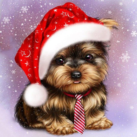"Christmas Dogs Diamond Painting Kit - Fun DIY Craft | Christmas Trees USA"