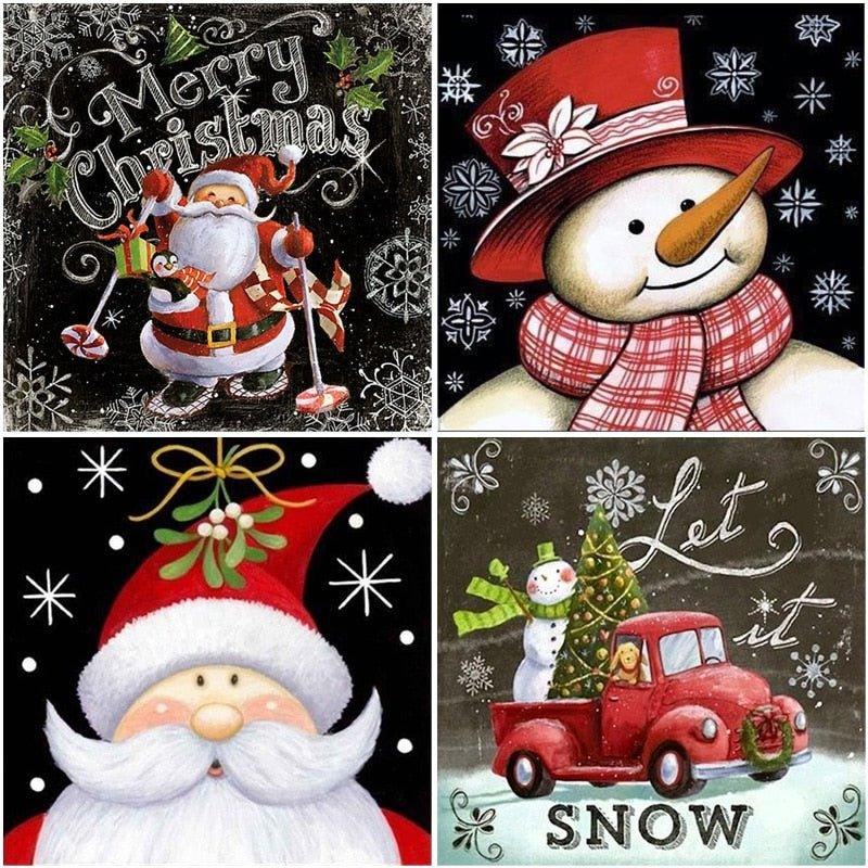 Cartoon Snowman Diamond Painting – DIY Craft Kit, Easy & Relaxing Art for All Ages