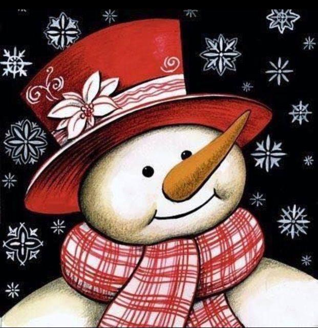 Cartoon Snowman Diamond Painting – DIY Craft Kit, Easy & Relaxing Art for All Ages