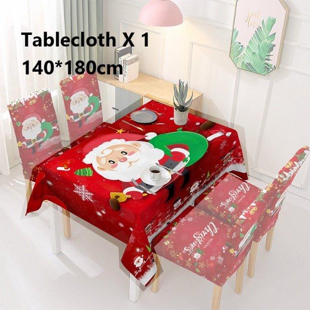 Christmas Chair And Dining Table Cover