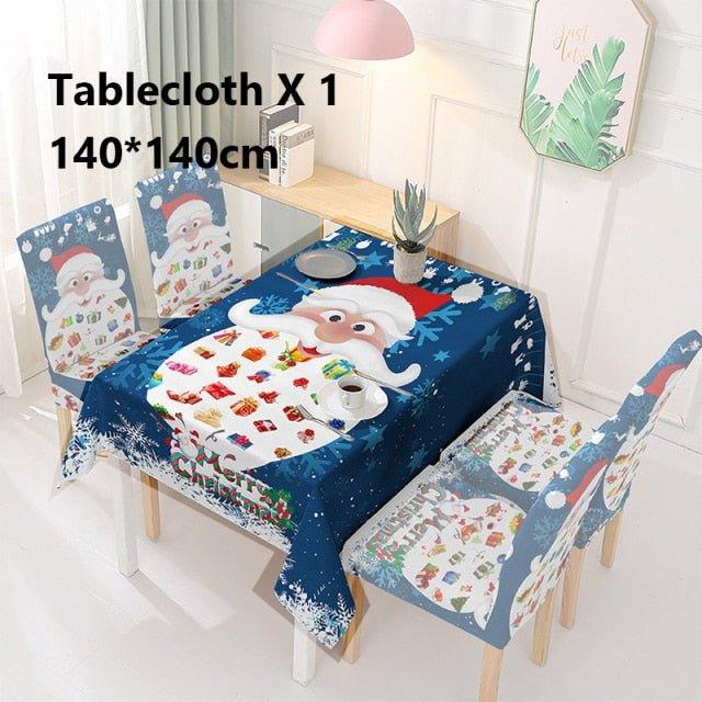 Christmas Chair And Dining Table Cover