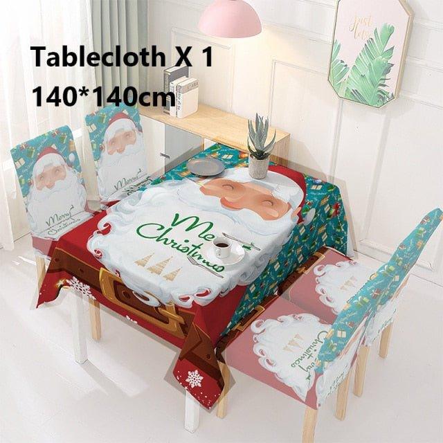 Christmas Chair And Dining Table Cover