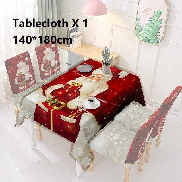Christmas Chair And Dining Table Cover
