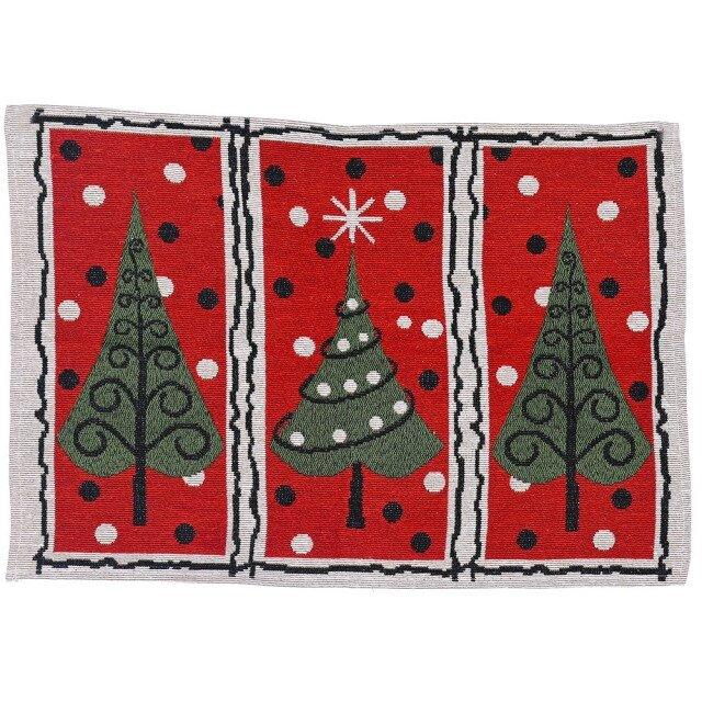 Christmas Household Knitted Fabric Table Coaster - Decorative Placemats for Dining | Christmas Trees USA