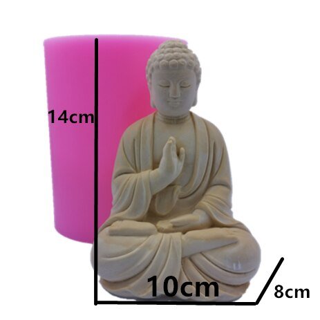 Buddha Design Silicone Candle Mold - 3D Food-Grade & Non-Toxic | Christmas Trees USA